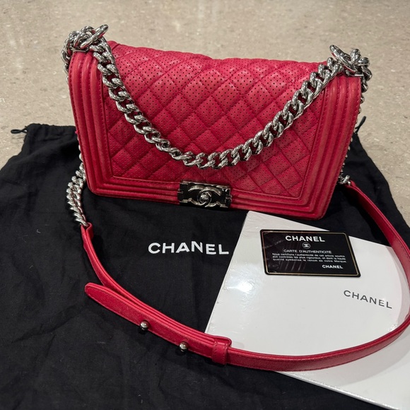 Chanel Boy Bag Original Medium Size Color Rose - Picture 1 of 10